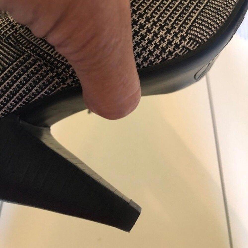 Sage + Simple Taryn Herringbone Design Black/White Booties - Size 7 - Picture 3 of 3